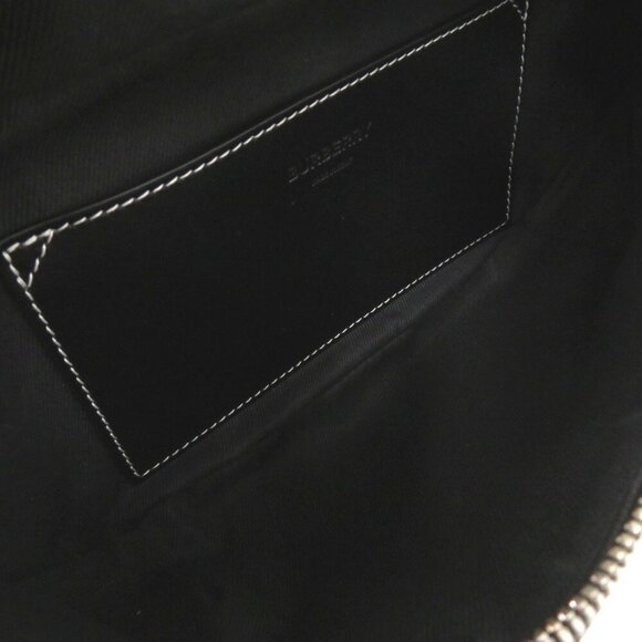 BURBERRY Black Monogram Fanny Pack - Picture 5 of 9
